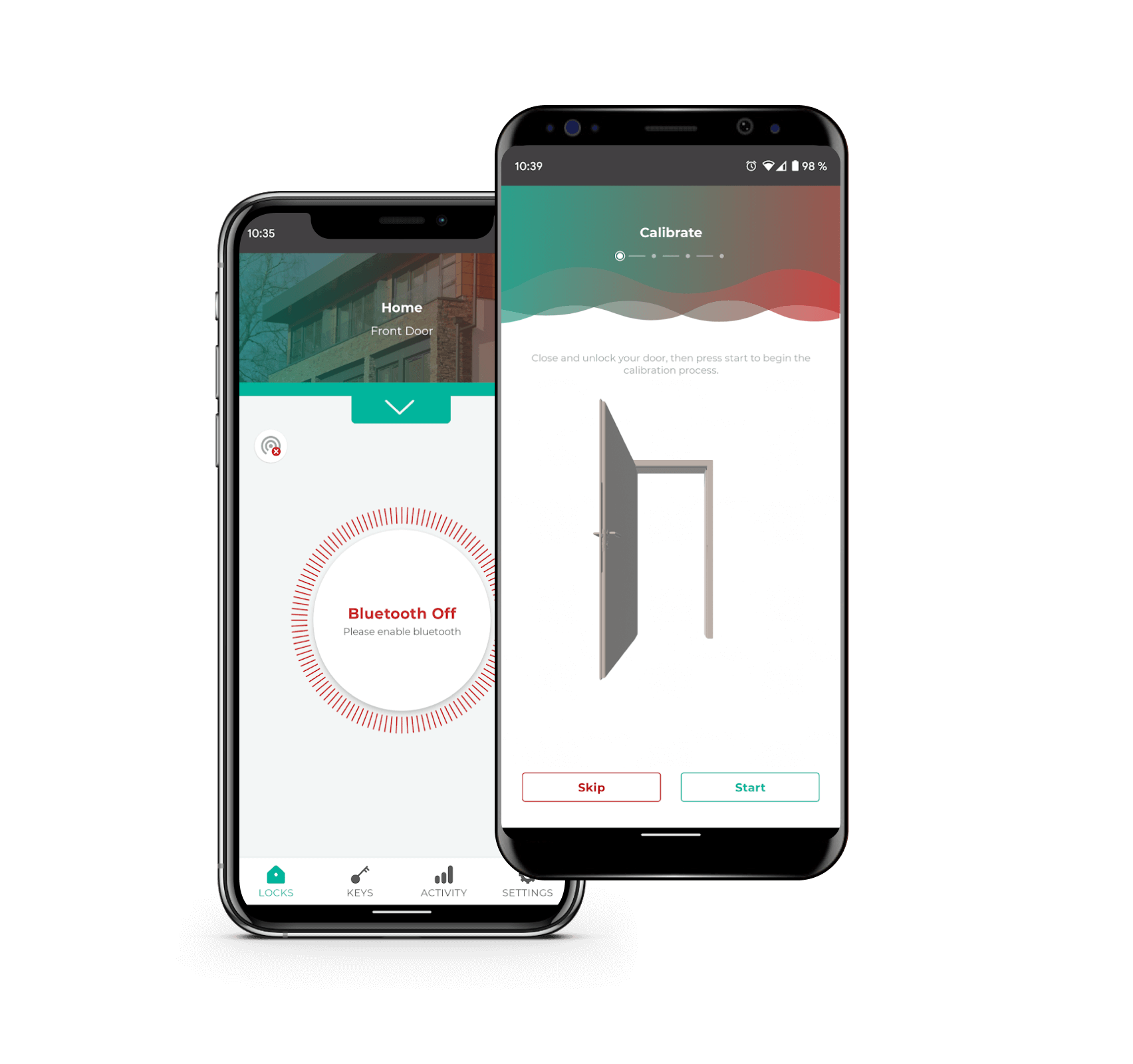 Smart lock app project screenshot